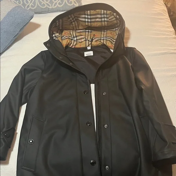 Burberry London Hartlebury Rubberized Coated Rain US 6 - Picture 1 of 11